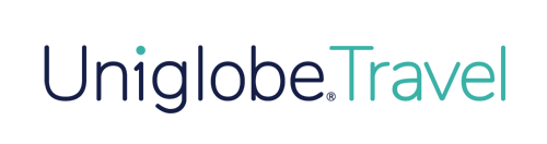 Logotipo UNIGLOBE Travel, socio global de TRAVEL MANAGER.AI