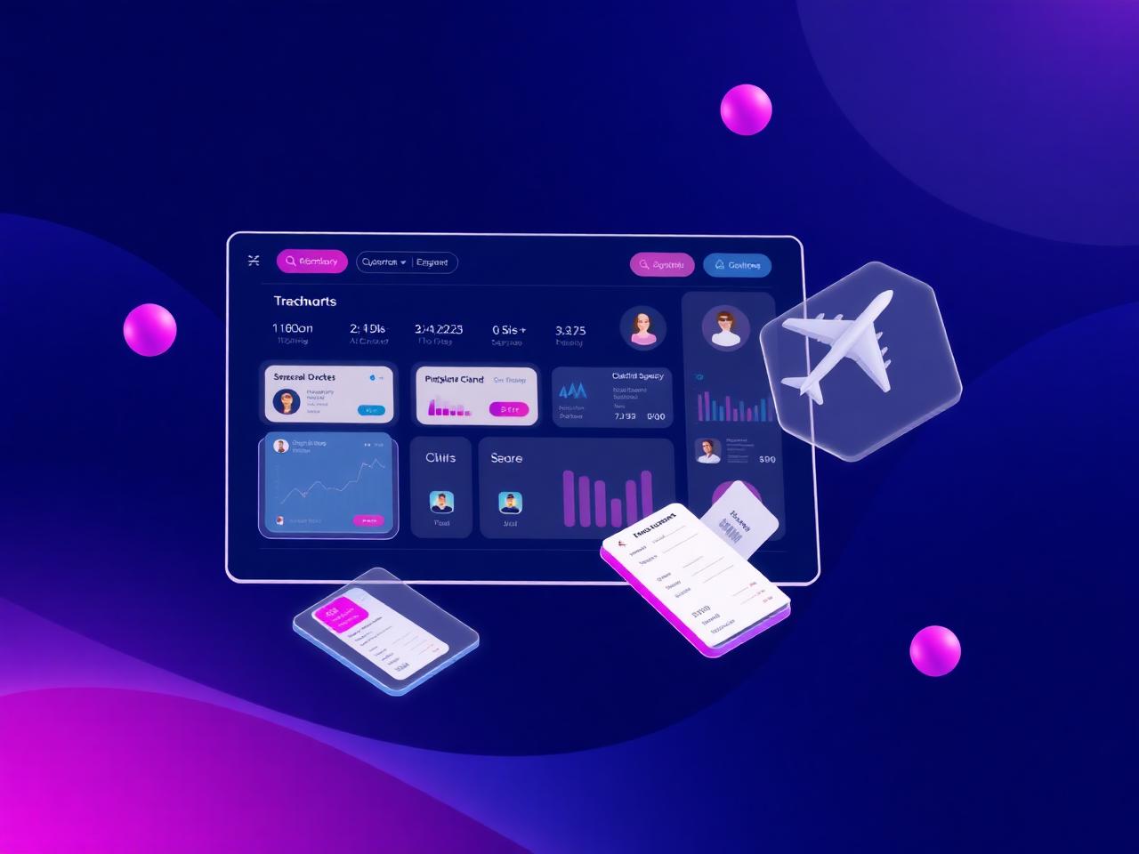 Painel multi-cliente do TRAVEL MANAGER.AI para agências de viagens corporativas